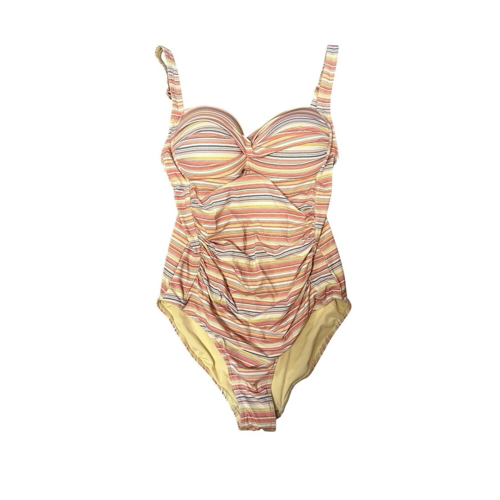 Niptuck Swim Globe Trotter Joanne One Piece Swimsuit Striped Sz 8‎